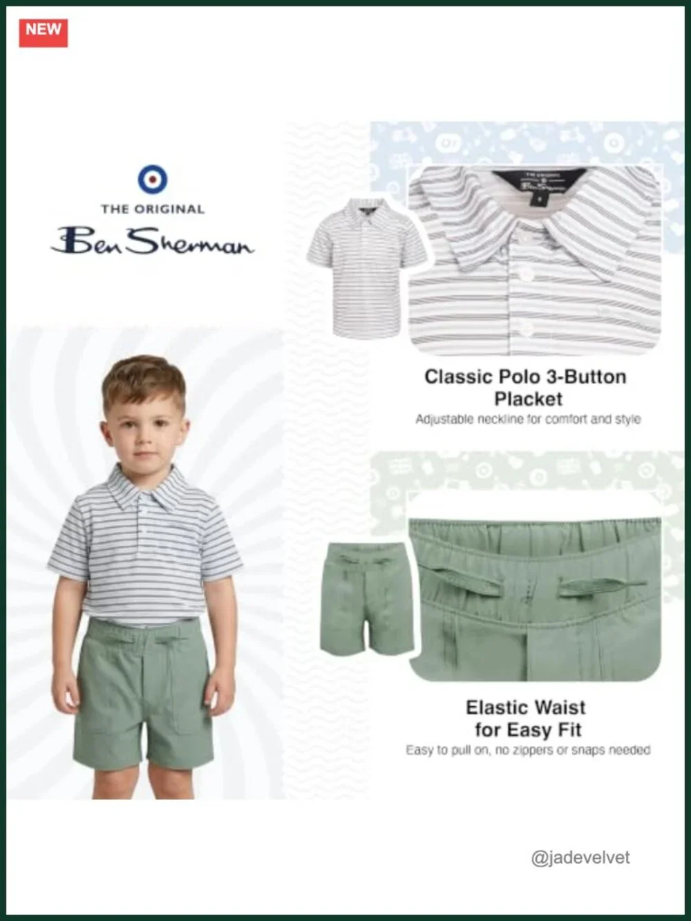 Boys' 2-Piece Tech Polo Short Set - Polo Shirt & Shorts